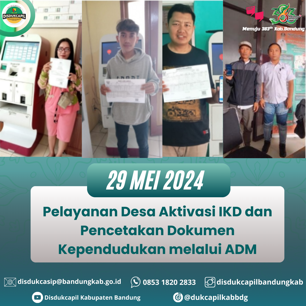 Pelayanan Desa Aktivasi IKD Dan Pencetakan Dokumen Kependudukan Melalui ADM