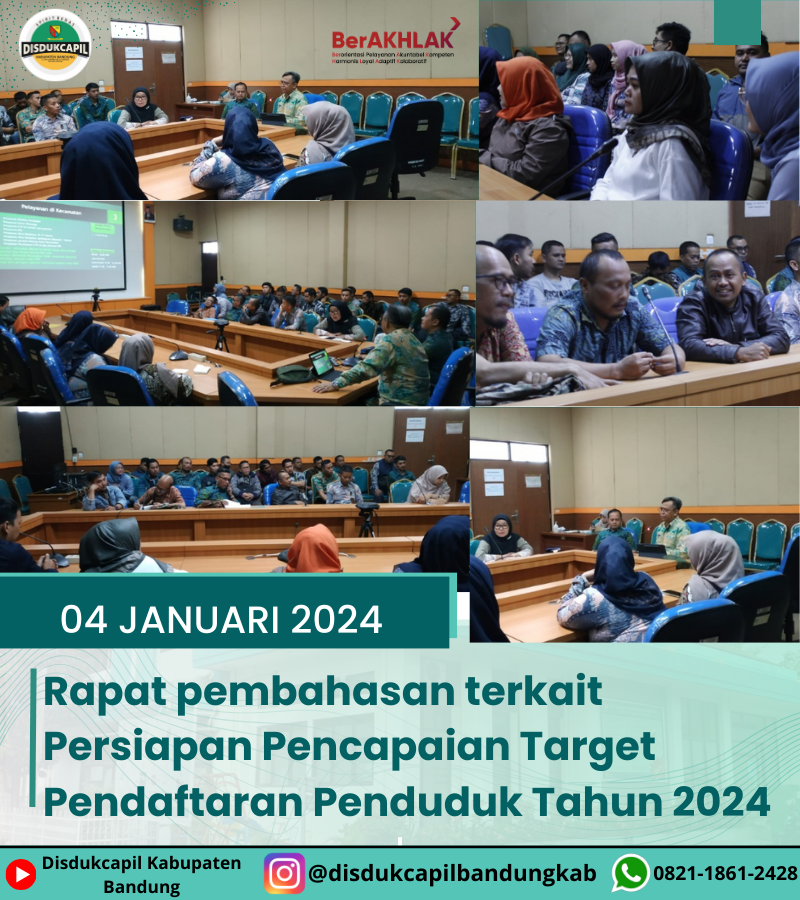 Rapat Persiapan Pencapaian Target Pendaftaran Penduduk 2024